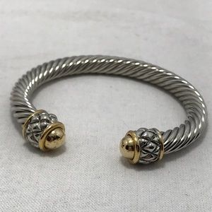 New 2 tone cable bracelet